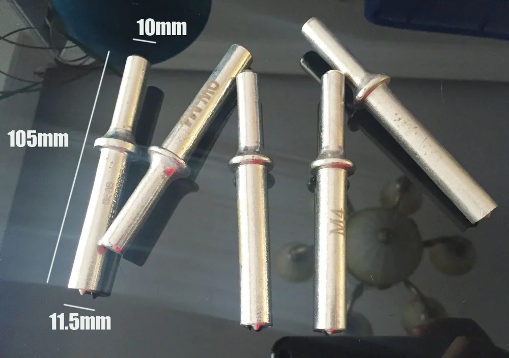 

Air Riveter Hammer Coupped Bit For Pneumatic Bit Power Tool Accessories 105mm Long Half Hollow Drill Semi-tubular Rivets