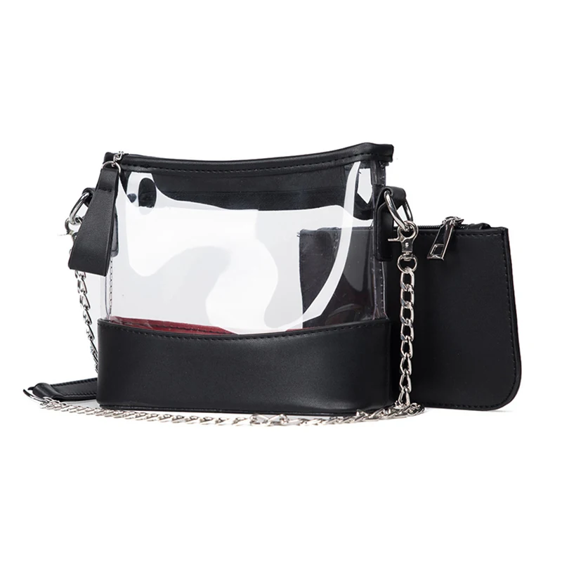 

2017 Bag Women Tote Bag Crossbody Bags For Women Shoulder Bags Transparent Jelly Style Single Chain Shoulder New Autumn