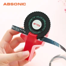Absonic,, мини 3D тиснение, корейский Motex E101, принтер этикеток, ручная пишущая машинка, тиснение для Dymo, 9 мм, лента для этикеток