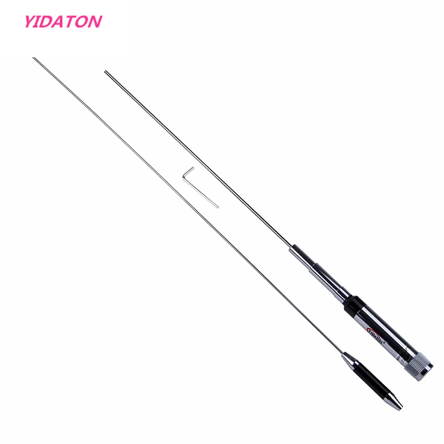 YIDATON Серебристая нержавеющая сталь VHF/UHF144/430NHz OPX 770R Antenna SL16/Φ/M для мобильного