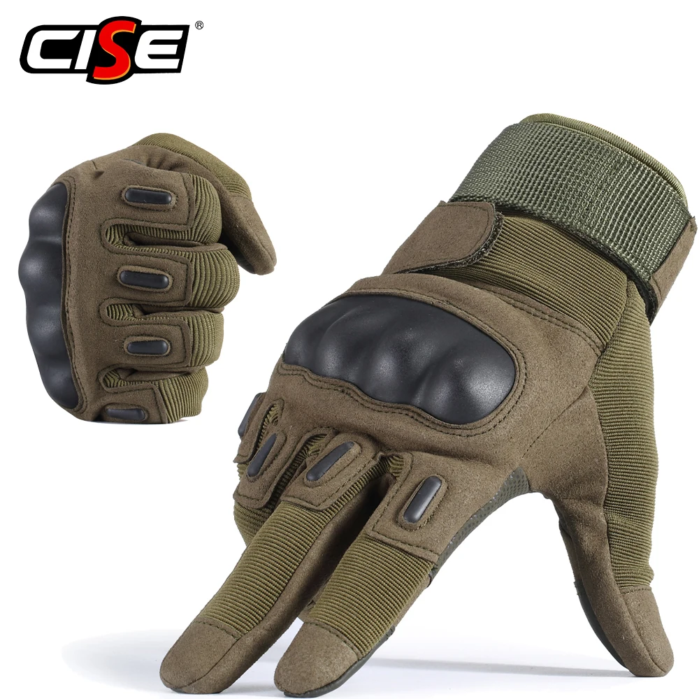 

Touch Screen Motorcycle Hard Knuckle Full Finger Glove Motocross Protective Gear Knight Motorbike Racing Skidproof Moto Mens ATV