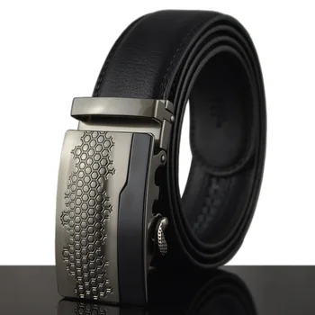 

KAWEIDA Fashion Man 2018 Honeycomb Metal Automatic Buckle Belt for Men Designer Belts Men High Quality Cowskin Leather Kemer