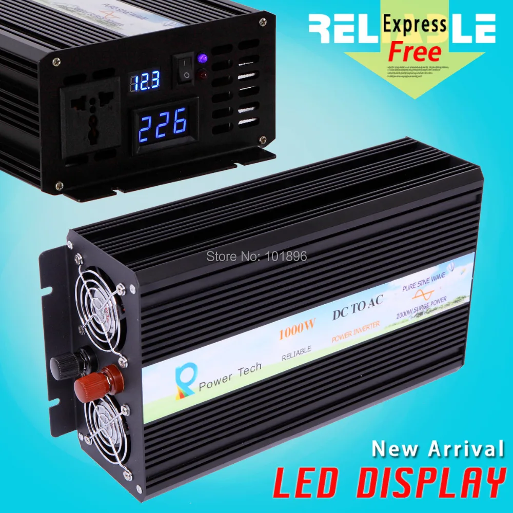 LED Display 1000W Pure Sine Wave inverter power generators  