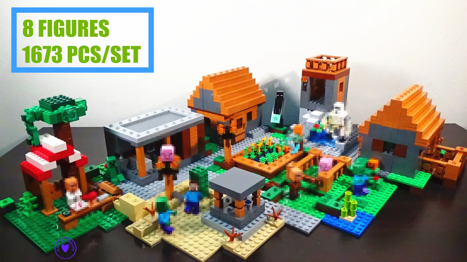 

New My worlds Village Minecraft fit legoings Minecrafted figures Model building blocks diy bricks 21128 toys kid gift