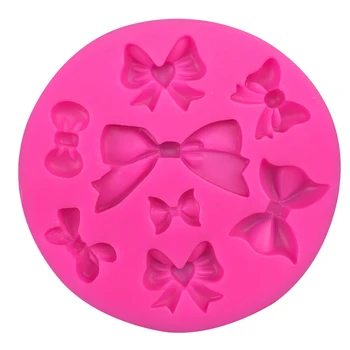 

Bowknot Shape fondant cake silicone mold for polymer clay molds kitchen baking chocolate pastry candy Clay making decoration 218