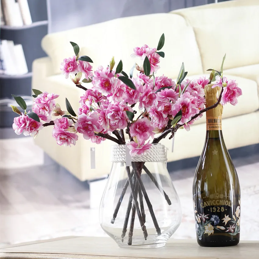 cheap bulk Artificial Cherry blossoms Silk+Plastic flowers Sakura