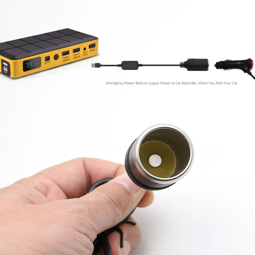 Адаптер питания AtoCoto 60 100 300 см с USB портом на 12 В|cigarette lighter socket female|female cigarette socketcar