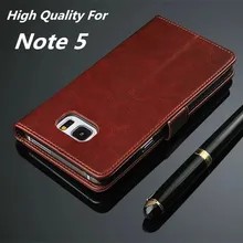 Azns Note5 Luxury Wallet case for Samsung Galaxy Note 5 N9200 Flip leather Phone cover Card Holder holster shell