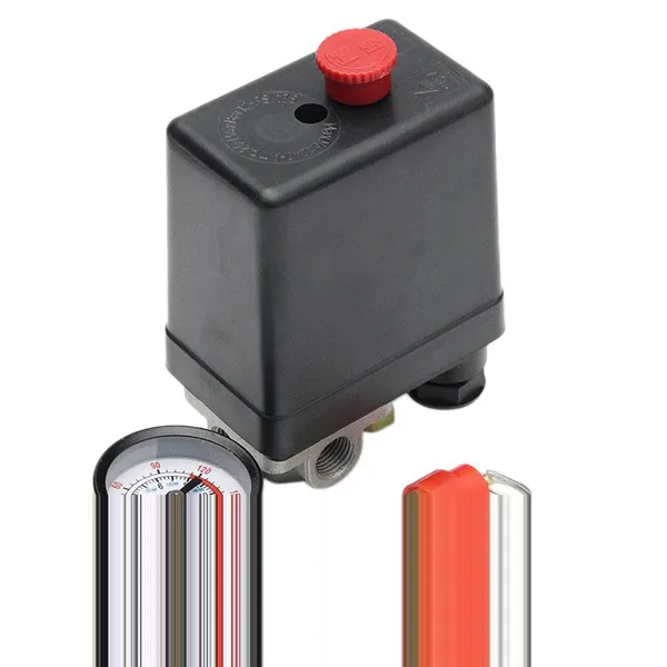 ABKM Горячая 220-240 в воздушный компрессор насос давление 90-120 Psi переключатель клапан управления 12 бар 240 В 4 порта Горячая