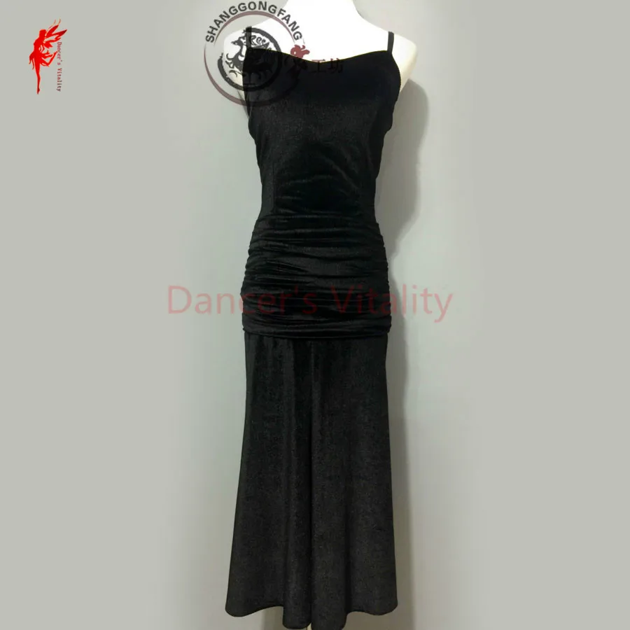 

Gilrs latin dancing clothing dress sexy spandex sleeveless latin dance dress for women latin dance exercise dress XXS-6XL
