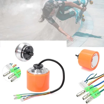 

Electric Skateboard Hub Motor Longboard PU Wheel Built-in W/Brushless Sensored Motor Long Board Scooter Motor for DIY Roller