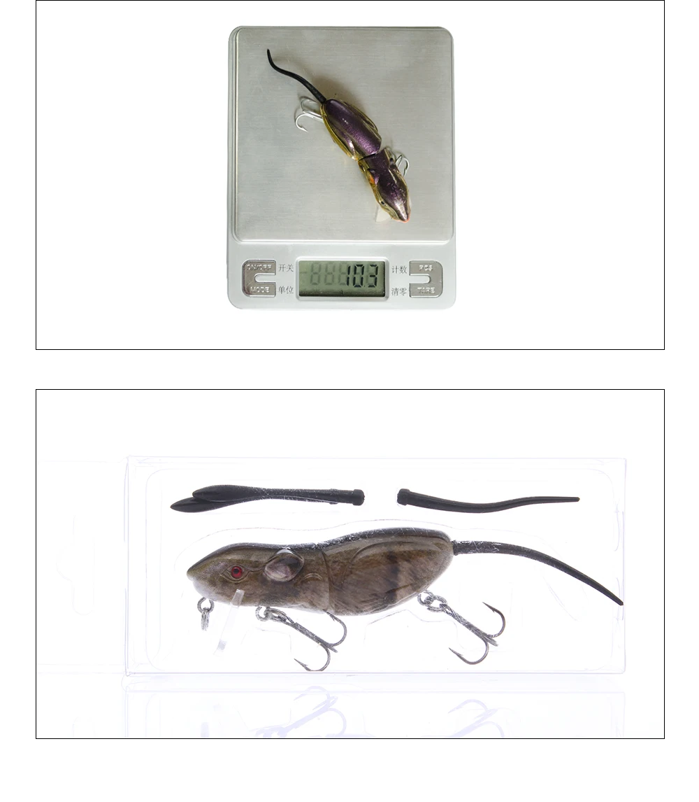 Mouse fishing lures swimbait Rat 4-M-06