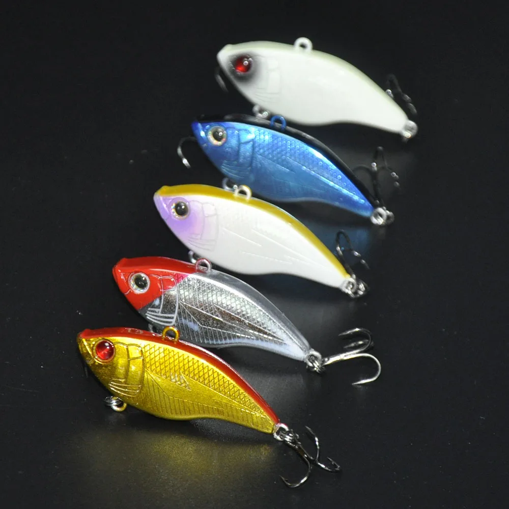

Lots of 5pcs 55mm 13g Hard Fishing Lures VIB Vibration Baits w/ Display Box