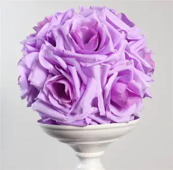 SPR Free shipping purple 15CM*20pcs Pomander rose ball wedding kissing flower ball party/home decoration flower SPR Free shipping purple 15CM*20pcs Pomander rose ball wedding kissing flower ball party/home decoration flower