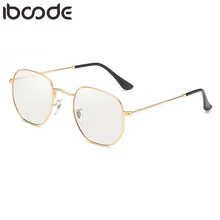 Iboode фотохромические солнцезащитные очки Для женщин Для мужчин Анти Blue Ray изменения Цвет, круглые очки в стиле ретро, очки для вождения UV400 Oculos Gafas De Sol