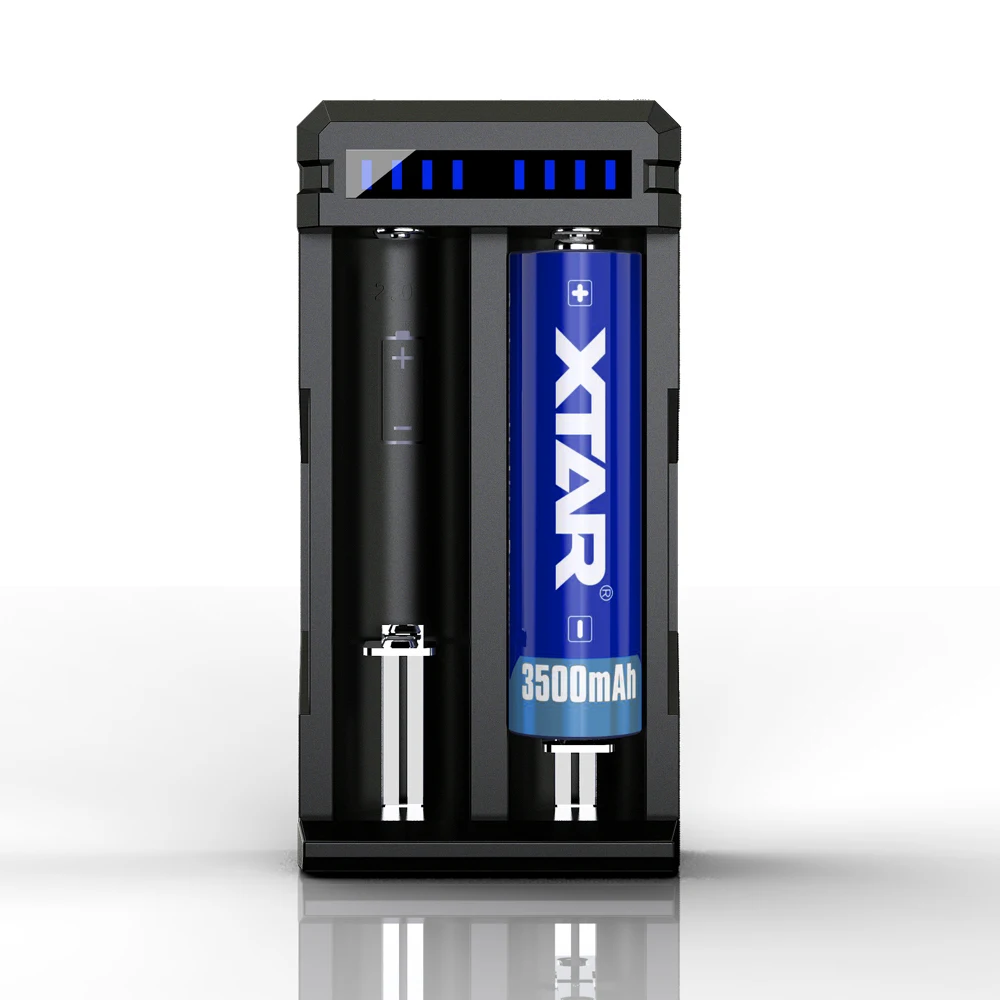 

XTAR SC2 max 3A fast charging apply to 3.6/3.7V rechargeable 18650/18700/20700/21700/22650/25500/26650 li-ion batteries