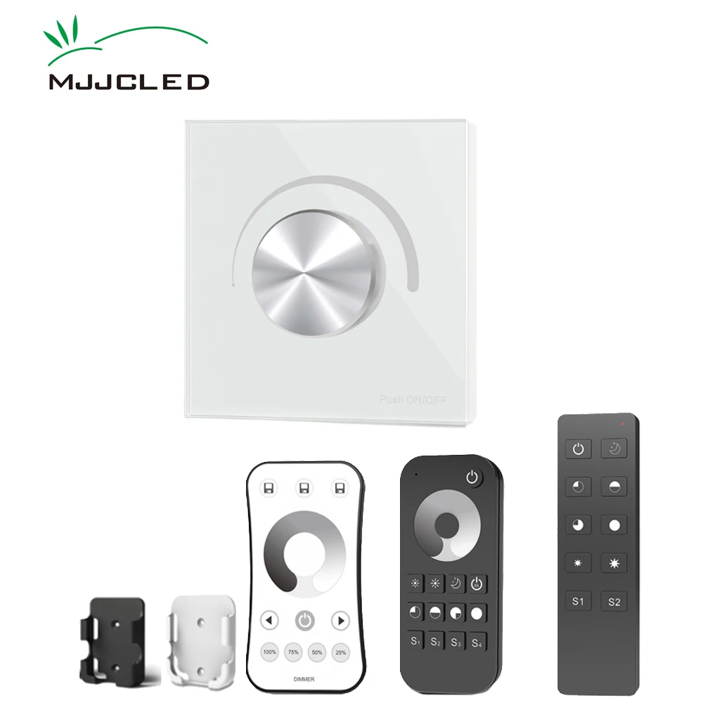 AC Triac Dimmer LED 220V 230V 110V Wireless RF Dimmable Knob Push