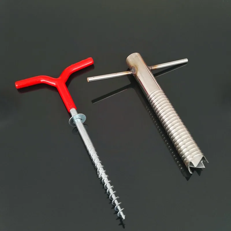 Winter Ice Fishing Accessories Tool Ice Drill Breaker Y Shape Fishing