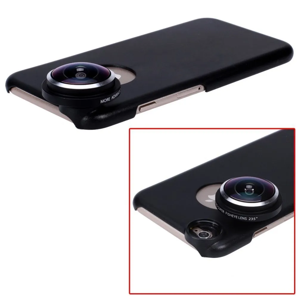 High Quality Camera Lenses Super 235 Degree Detachable Fish Eye Fisheye Lens For iPhone 6 6S Phone Case Cover Wide Converter