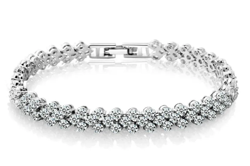 

NEW Luxury Vintage Bracelet Crystal from Swarovskis For Women Charm Silver Bracelets Bridal Wedding Fine Jewelry Gift