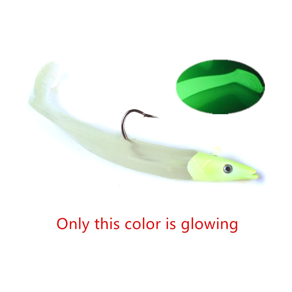 

1PCS Lead Head Sinking Bait 11cm 16g Artificial Bait Single Hook Swimbait PVC Soft lure Fishing Lure hook hooks