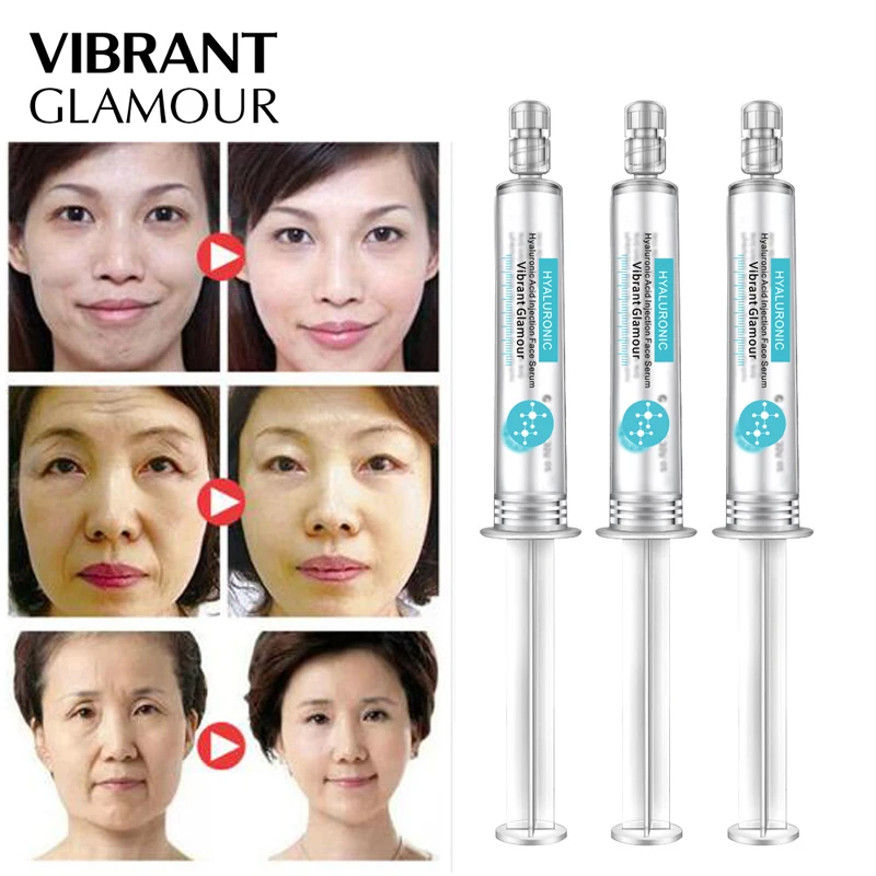 

Hyaluronic Acid Serum Anti-Wrinkle Anti Aging Moisturizing Whitening Smearing Instead Of Injection 100% Pure Plant Extract 3pcs