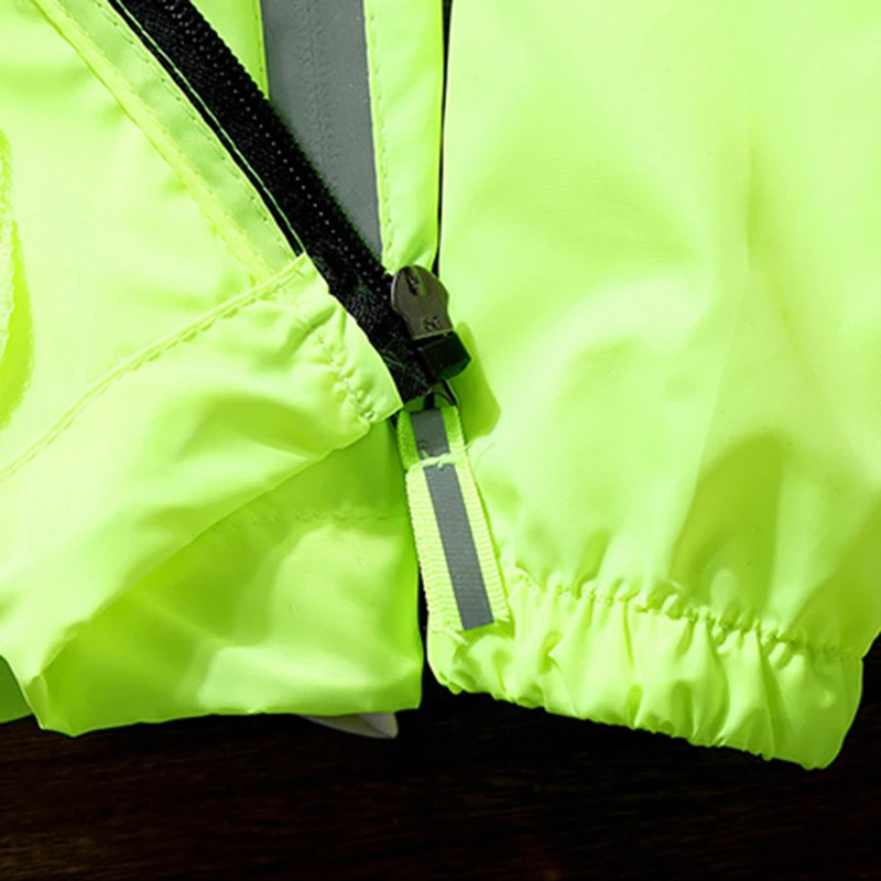 Oversize Men Windproof Cycling Jackets Male Male's Zip Thin Coat 2018 Autumn Sport Outdoor Hooded Waterproof Jackets Sportwear