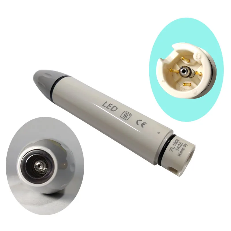 1 piece Dental Scaler Piezo LED Handle Handpiece Ultrasonic HD-7L for DTE SATELEC Scaling Tips