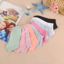 Для женщин женские Носки ярких цветов натуральный хлопок с открытым носком невидимая Лодыжка кружевные носки тапочки хлопка короткий носок 8z-wz0203