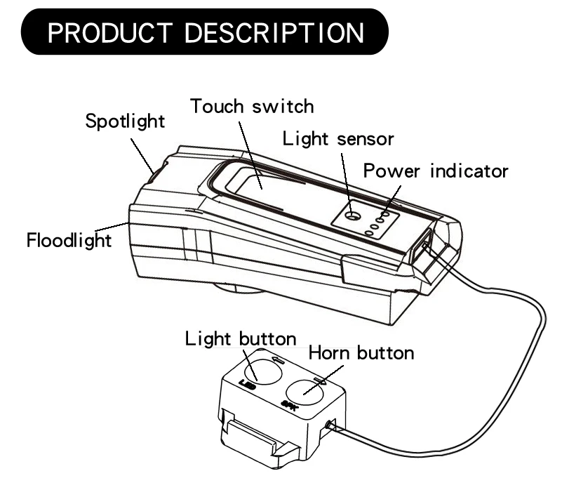 Perfect 4000mAh Smart Induction Bicycle Front Light Set USB Rechargeable 800 Lumen LED Bike Light with Horn Bike Lamp Cycling FlashLight 17