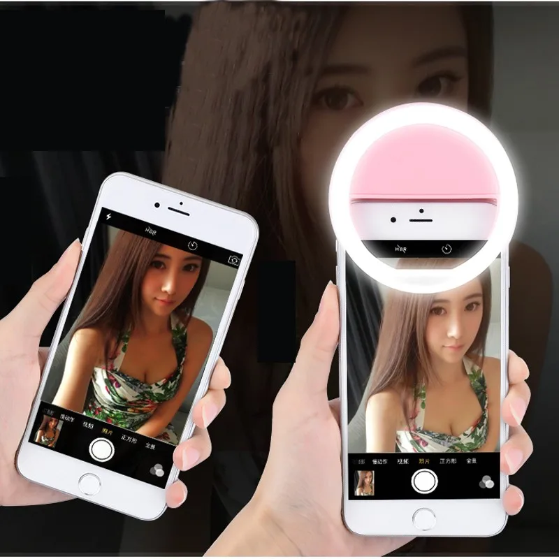 Портативная вспышка со светодиодной камерой для улучшения фотосъемки, кольцевой светильник для смартфона iPhone 7 plus 7 6s 6 5S 5 4 S 4 samsung Galaxy