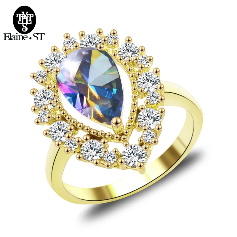 

Beauty Trendy Silver Luxury Green White Colors Stone Zircon Love Lady Ring Multicolor Women's Valentine's Day Gifts for Female
