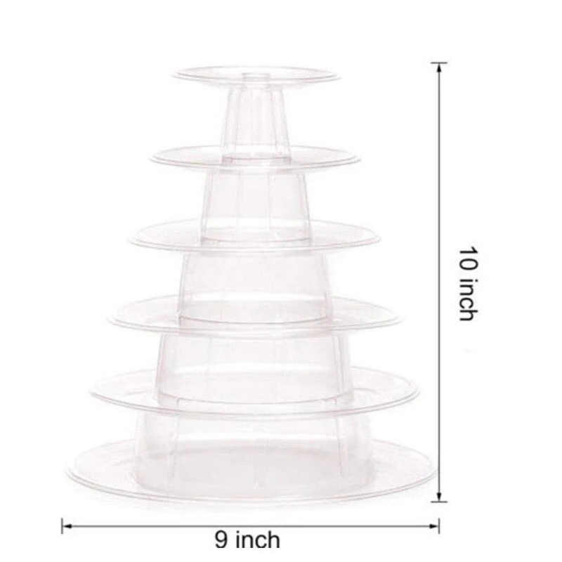Пластиковая подставка для макарон, регулируемая уровневая башня, макарун/печенье/кекс, украшения для свадеб, чайные, вечерние, на день рождения