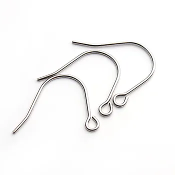 

100 pcs hook accessories DIY hand anti-allergic stainless steel big ear hook for jewelry making size 16mm*13mm