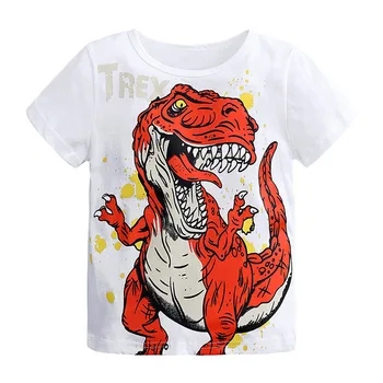 

Children's T-shirts Toddler Baby Boys Short Sleeve Cartoon Dinosaur Print Tops T-Shirt Clothes 12M-6T children A20