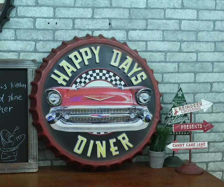 Happy Day S Burger Paris Pêle Mêle Happy Days Wall Art Decor Pebble Collection