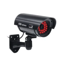 Wholesale Outdoor Fake / Dummy Security Camera with 30 Illuminating LED Light (Black) CCTV Surveillance
