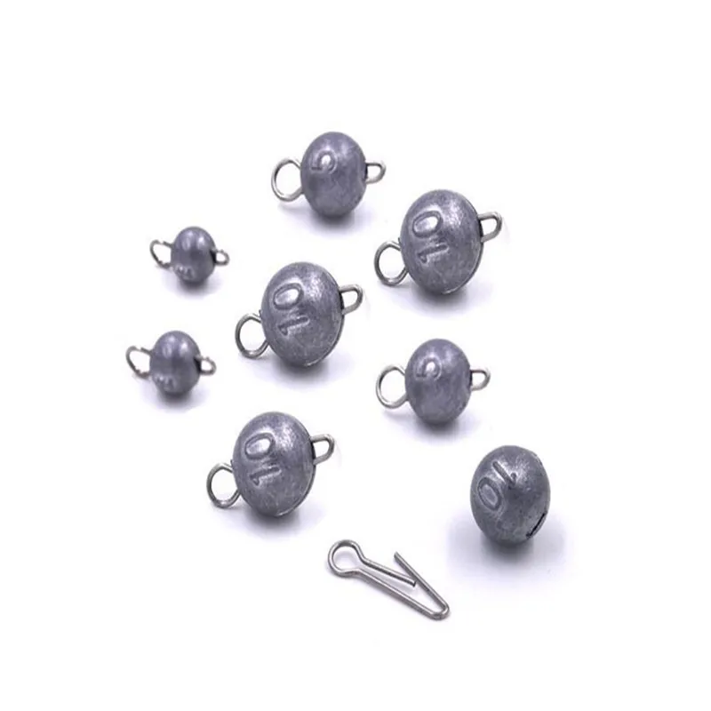 Offre spéciale hameçons de pêche poids 2/5/10g accessoires insertion rapide plomb plombs boules rondes océan outils de pêche (lot de 5)