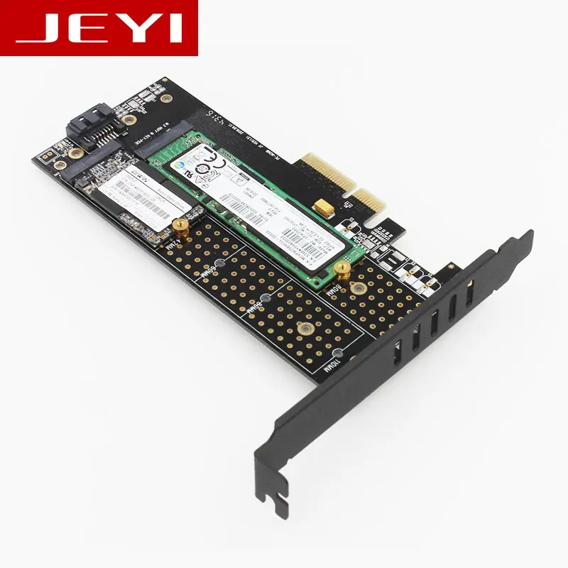 JEYI SK6 M.2 NVMe SSD NGFF для PCIE X4 адаптер M ключ B двойной интерфейс Поддерживаемые карты PCI
