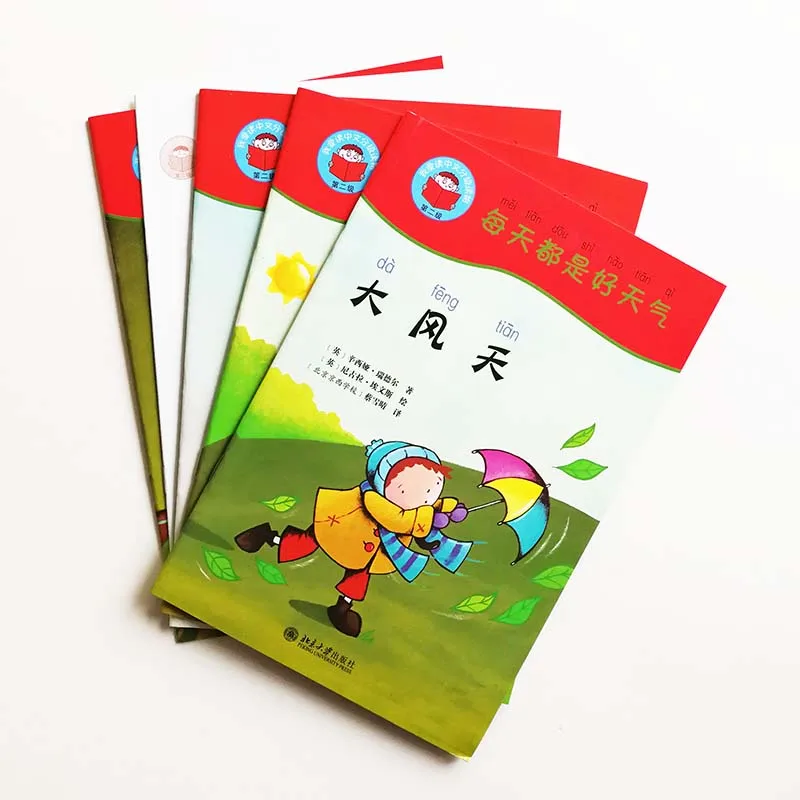 

Whatever the Weather 4Books & Guide Book (1DVD) Start Reading Chinese Series Band2 Graded Readers Study Chinese Story Books