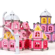 Высокое качество замок дизайн 354 шт. ребенка раннего Магнитная автомобиль палочки образование блок рисунок удивительные магнитный Набор