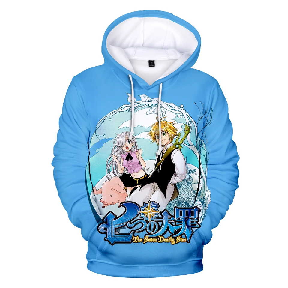 

3D nanatsu no taizai Men/Women Hoodies Sweatshirts 3D Print Fashion Hip Hop Novelty Streetwear Hooded Spring Cool Tracksuits Top