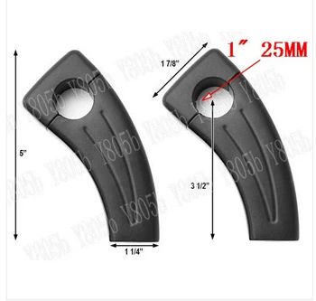 

Black 1" Handlebar 3.5" Risers For Honda Yamaha Suzuki Kawasaki Street Bobber Custom Chopper Cruisers Street