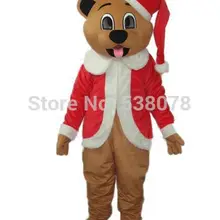 EMS низкая цена год Merry Рождество бурый медведь Маскоты костюм для взрослых Размеры праздник Масленицы нарядное платье sw1250