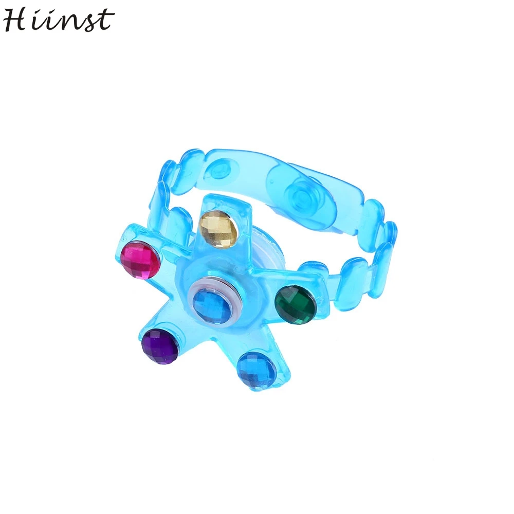 

Kids Children Toys Children's Wrist Band Manual Rotating Soft Plastic Flash Gyro Bracelet Babies Relief Toy Gift for Children