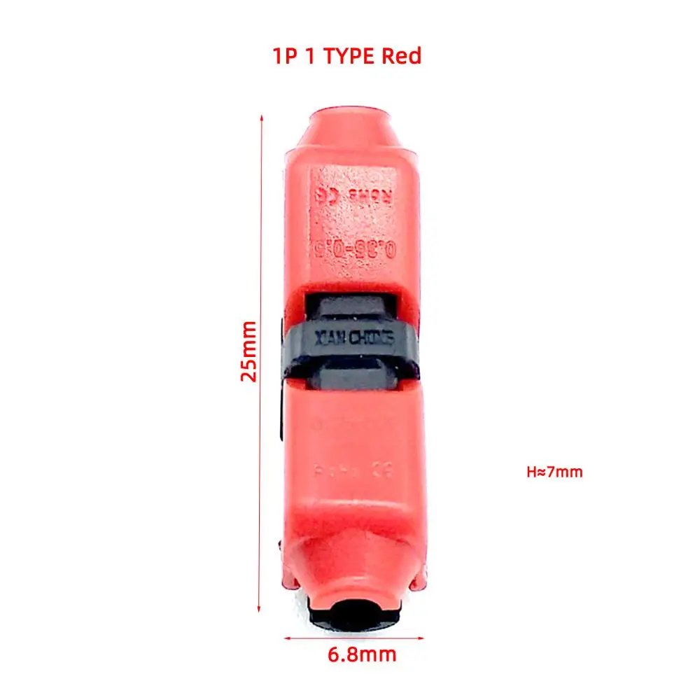 5 шт. быстрый фиксатор соединения провода разъем проводов для 1 Pin 2 Pin 22-18AWG светодиодные ленты провода автомобиля аудио кабель терминалы обжимной - Цвет: 5PCS I1 RED