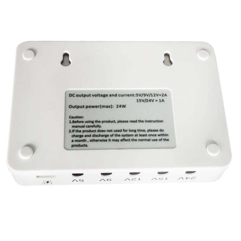 SK616 Mini Portable UPS with 5V 9V 12V15V 24VDC Output Interface USB Port Max 24W 2A Current Output