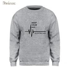 Keep Calm and. Not That Calm мужская толстовка с забавным рисунком ЭКГ сердцебиение медсестра-фельдшер толстовка флис теплый Crewneck толстовки мужские s