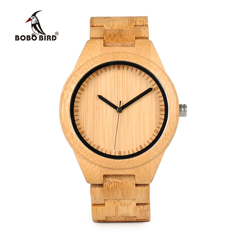 BOBO BIRD WG27 Unisex Bamboo Watch Men Quartz Watches Full Bamboo Brand Designer as Best Gift For Men Women Gift Wood Box