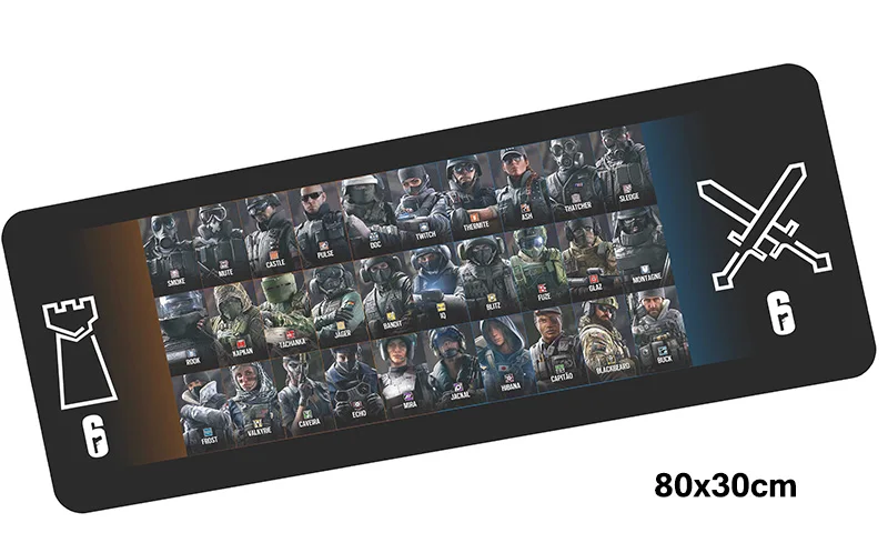 Size 800x300X3MM Rainbow six siege геймерский коврик для мыши 800x300X3 мм игровой коврик для мыши большая мода ноутбук ПК аксессуары ноутбук padmouse эргономичный коврик - Цвет: Size 800x300X3MM